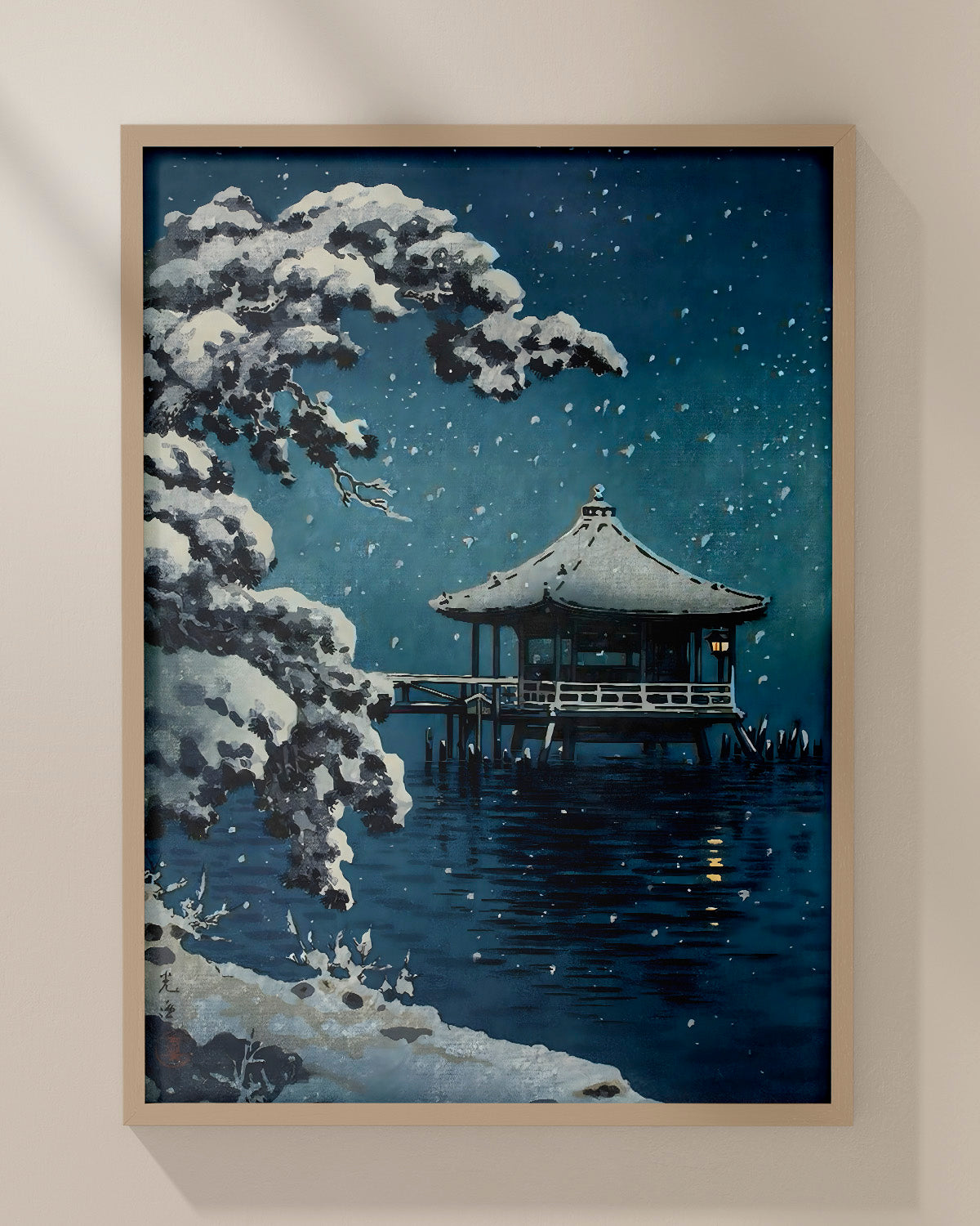 Snow at Ukimido by Tsuchiya Koitsu