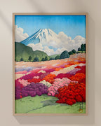 Mt Fuji from an Azalea Garden