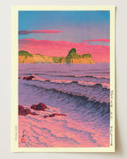 Morning Sea at Shiribeshi by Kawase Hasui