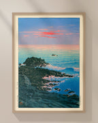 Morning of CapeInubo by Kawase Hasui