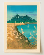 Late Autumn in Ichikawa by Kawase Hasui
