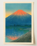 Lake Yamanaka and Mt.Fuji by Kawase Hasui