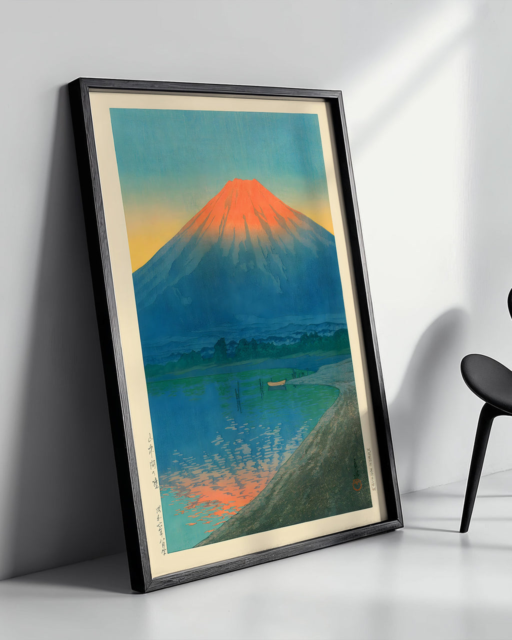 Lake Yamanaka and Mt.Fuji by Kawase Hasui