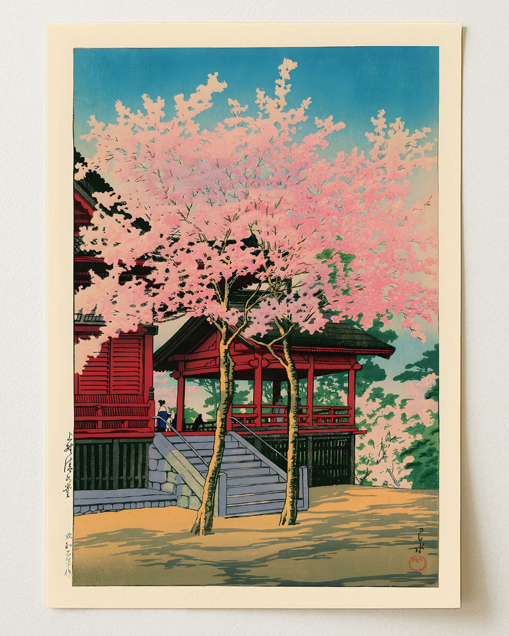 Kiyomizu Hall Ueno by Kawase Hasui