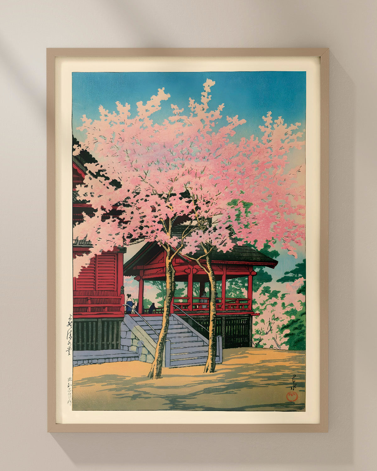 Kiyomizu Hall Ueno by Kawase Hasui