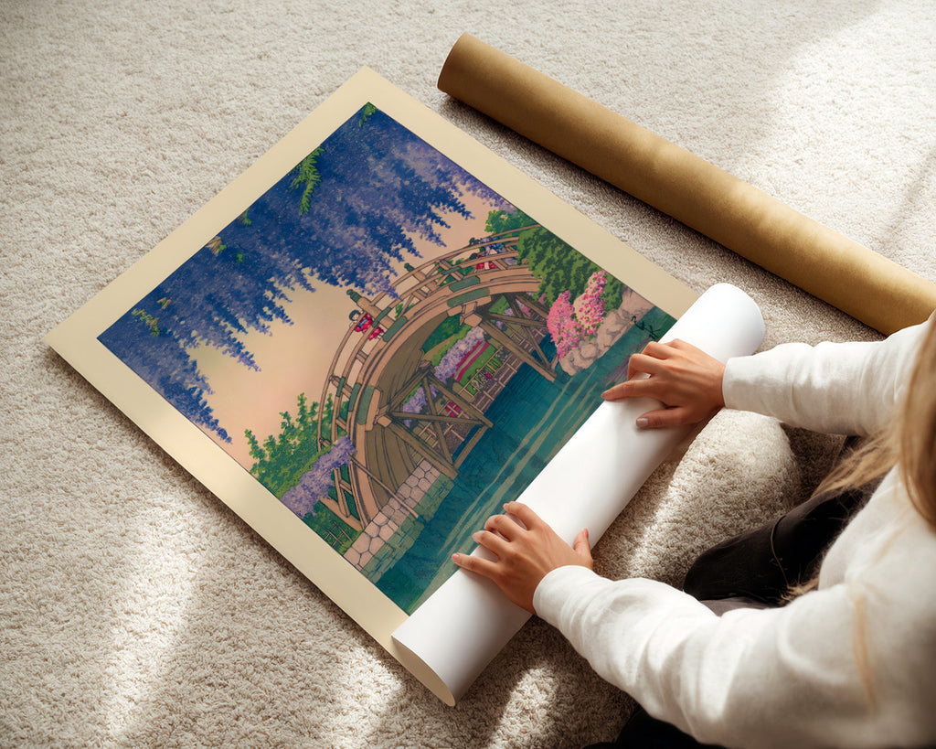 Kamedonofuji by Kawase Hasui