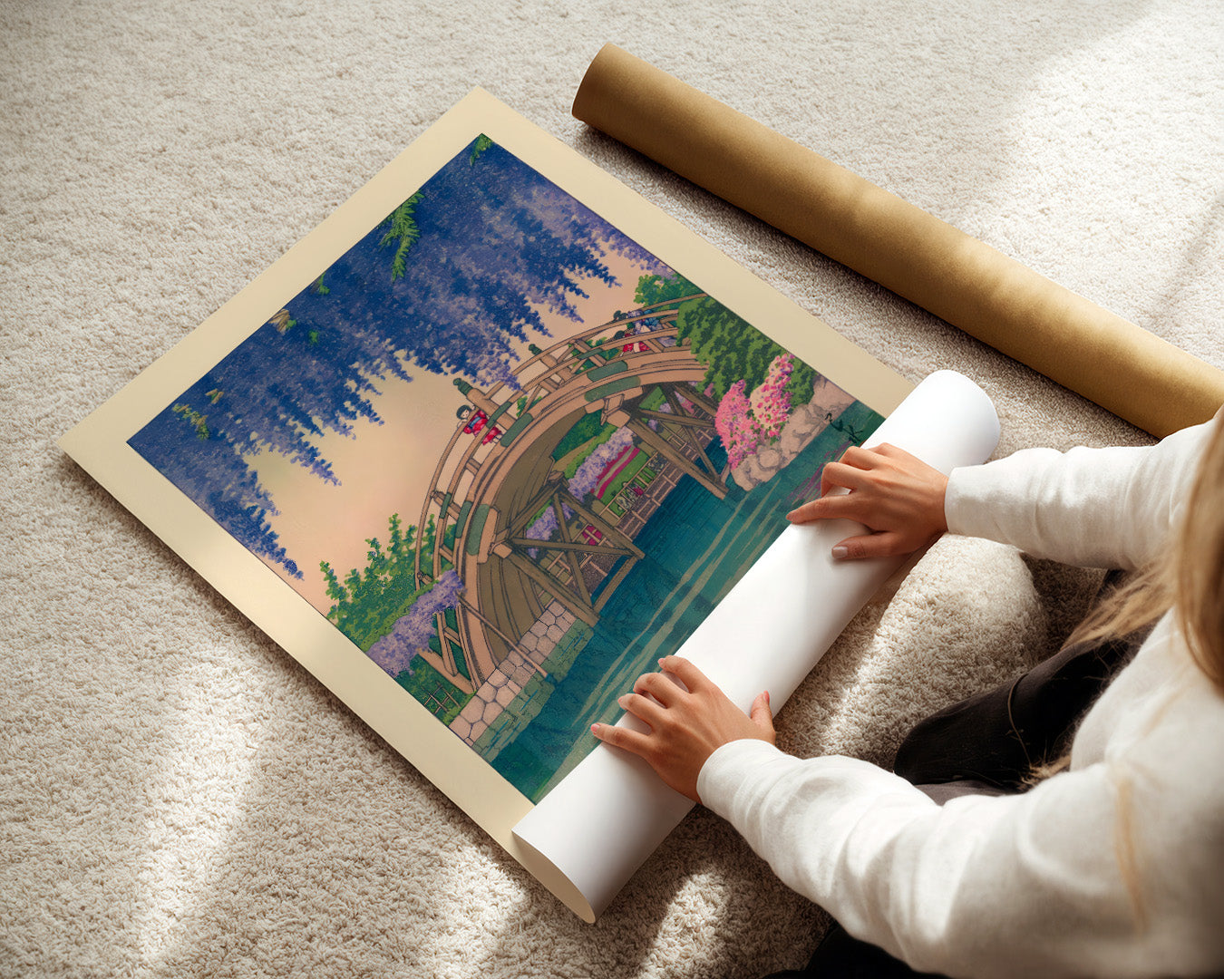 Kamedonofuji by Kawase Hasui
