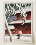 Geisha in the Snow Storm Kawase Hasui