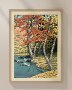 Autumn in Oirase by Kawase Hasui