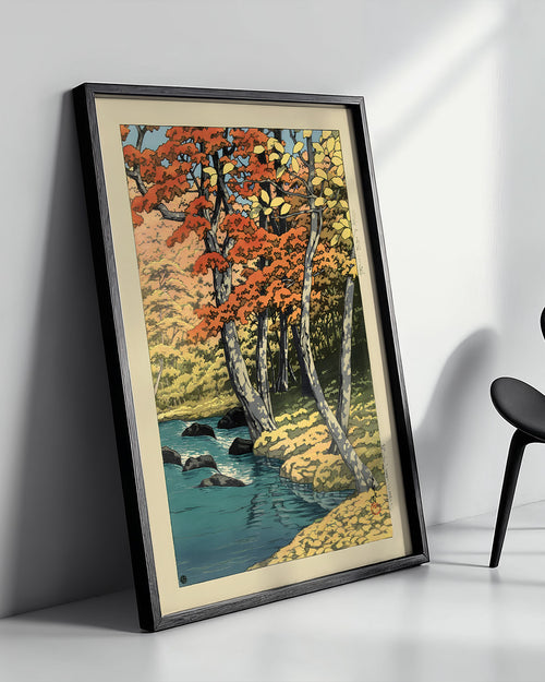 Autumn in Oirase by Kawase Hasui