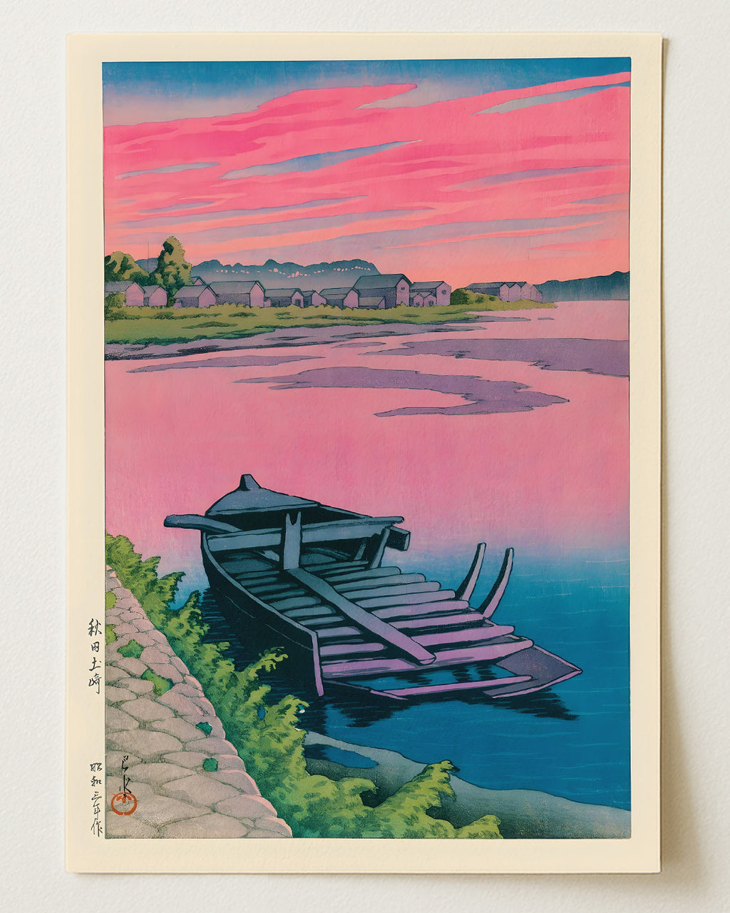 Akita Tsuchizaki by Kawase Hasui