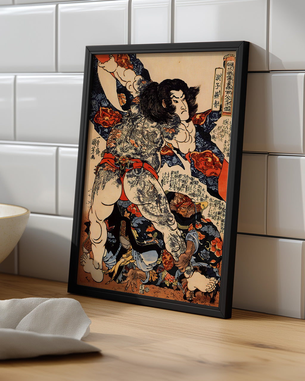 Roshi Ensei One of the 108 Heroes of the Popular Water Margin by Utagawa Kuniyoshi
