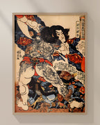 Roshi Ensei One of the 108 Heroes of the Popular Water Margin by Utagawa Kuniyoshi