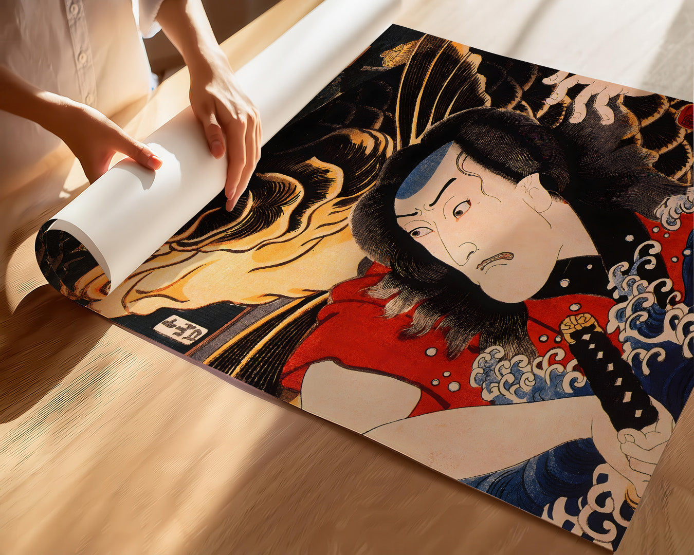 Imado: Daiku Rokusaburō by Utagawa Kuniyoshi