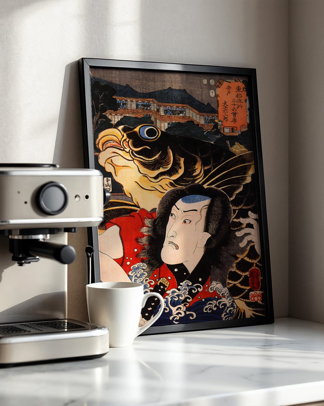Imado: Daiku Rokusaburō by Utagawa Kuniyoshi