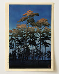 Hikawa park in Omiya by Hasui
