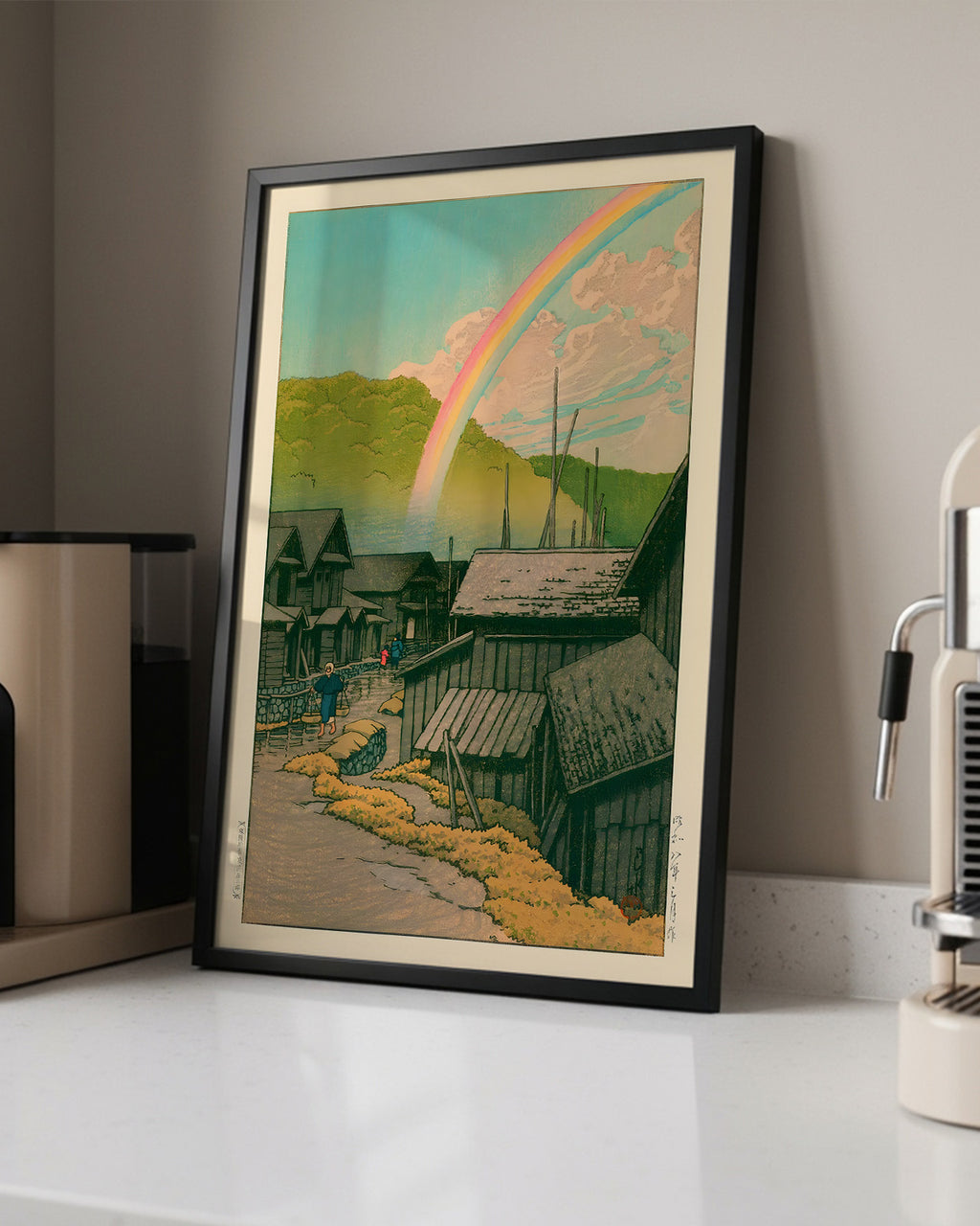 Kanitamachi by Kawase Hasui