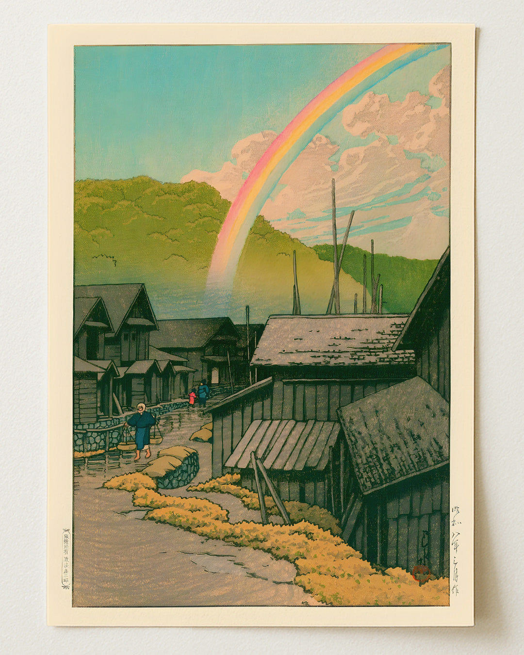 Kanitamachi by Kawase Hasui