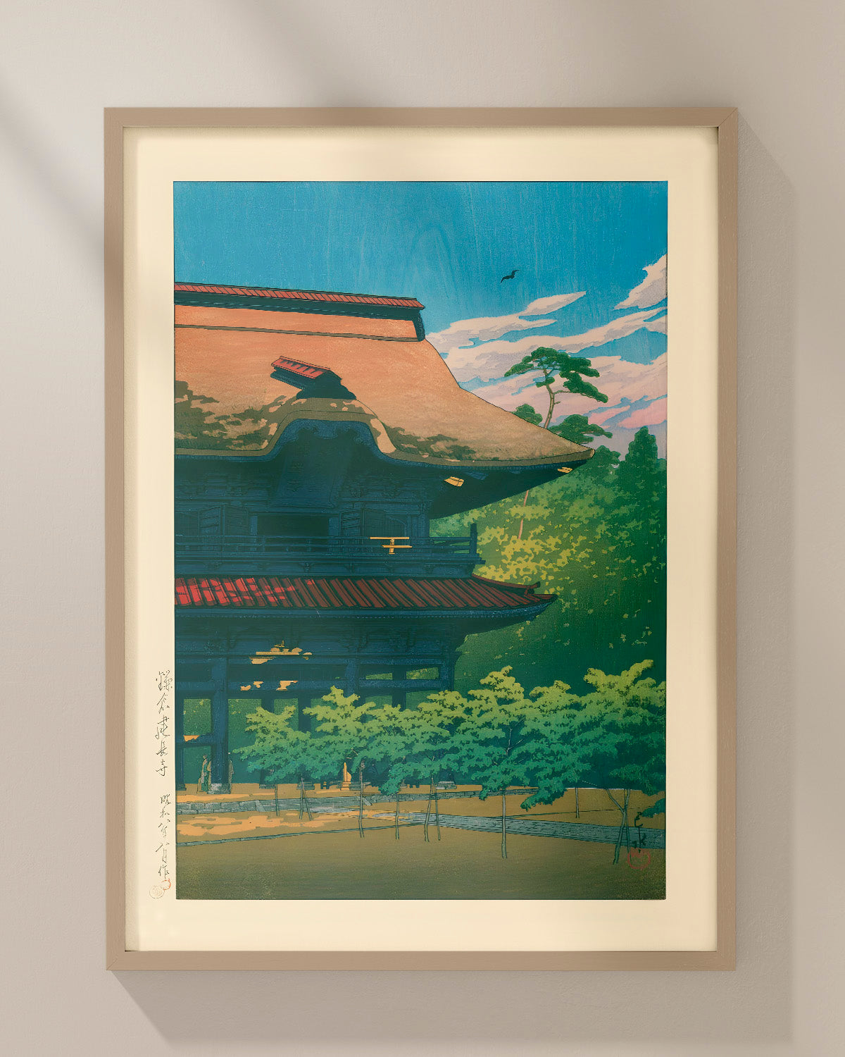 Kencho Temple Kamakura by Kawase Hasui