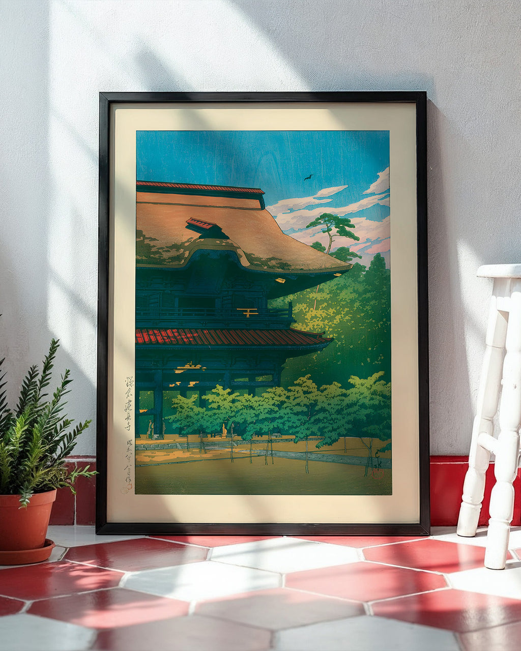 Kencho Temple Kamakura by Kawase Hasui