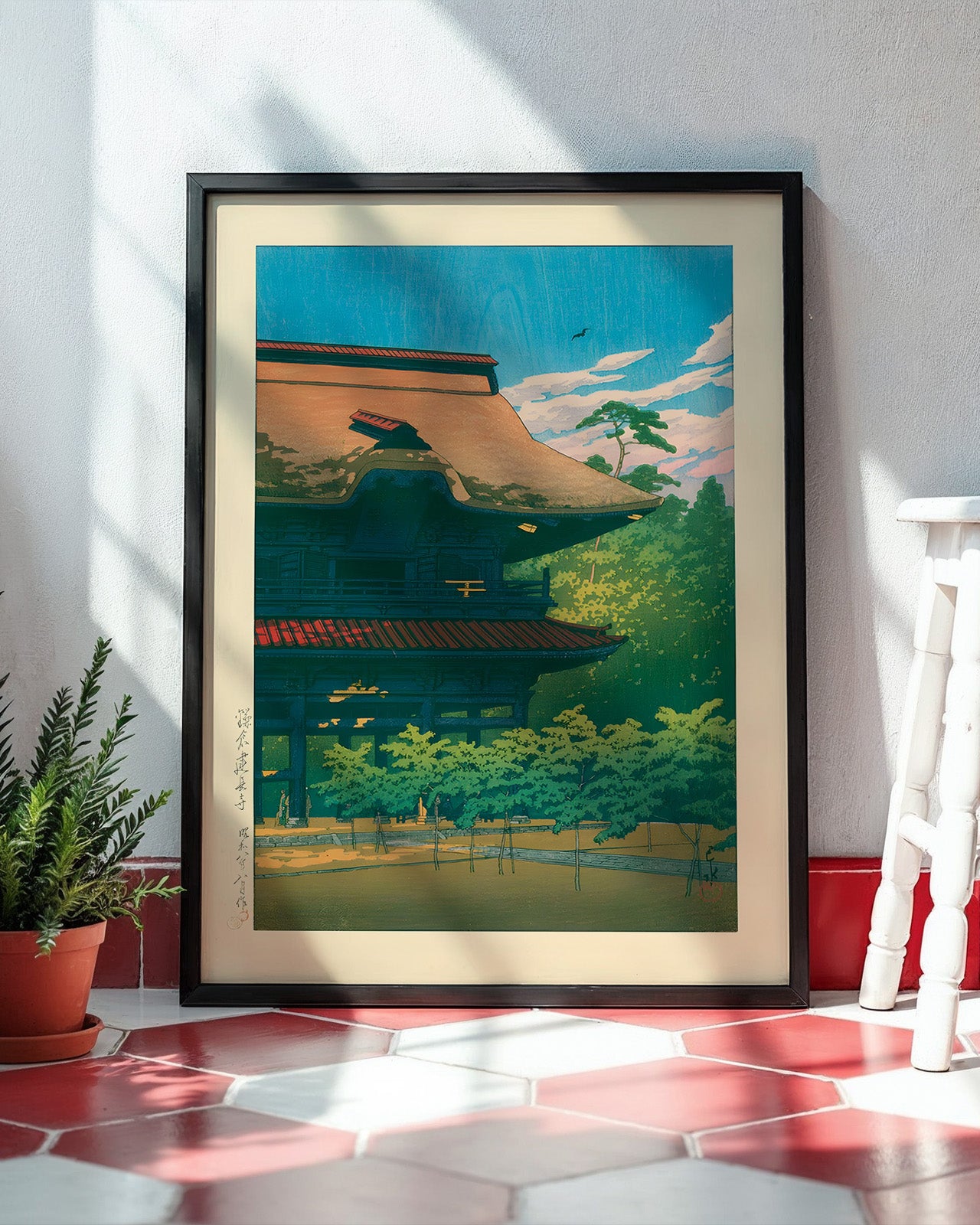 Kencho Temple Kamakura by Kawase Hasui