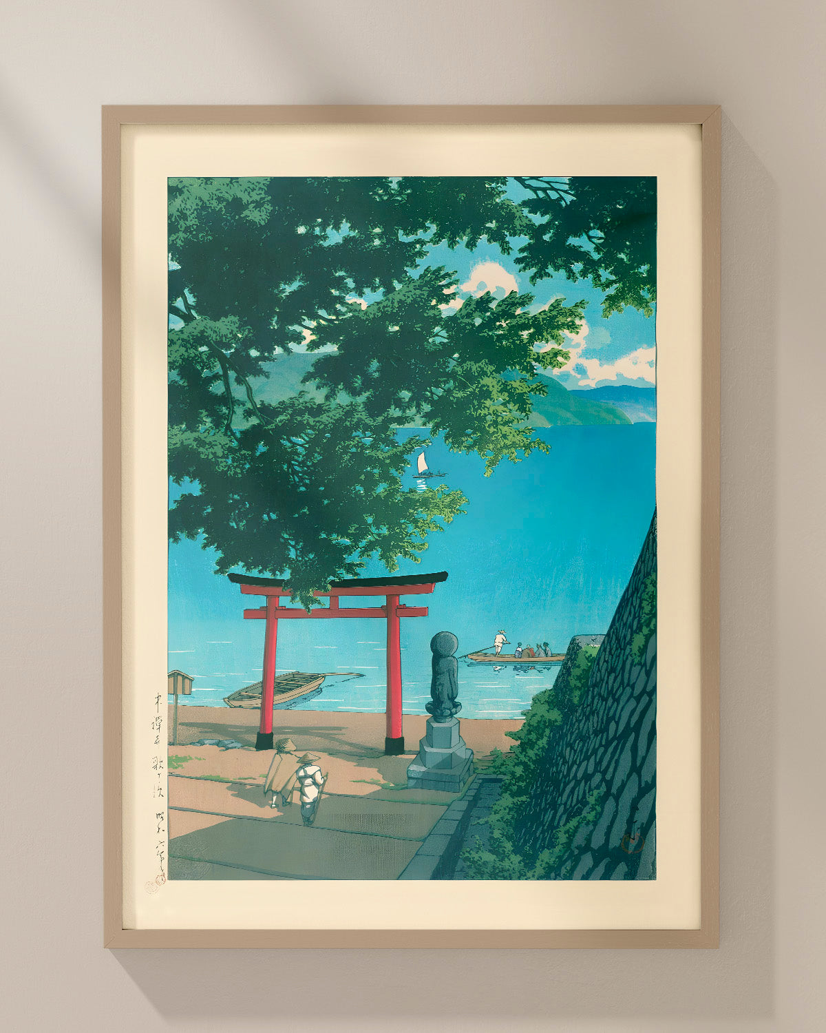 Nikko Chuzenji Lake Utagahama by Kawase Hasui