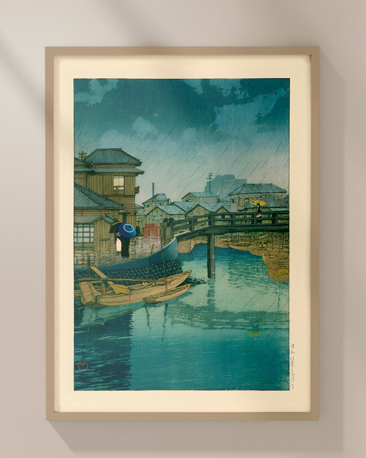 Shinagawa by Kawase Hasui