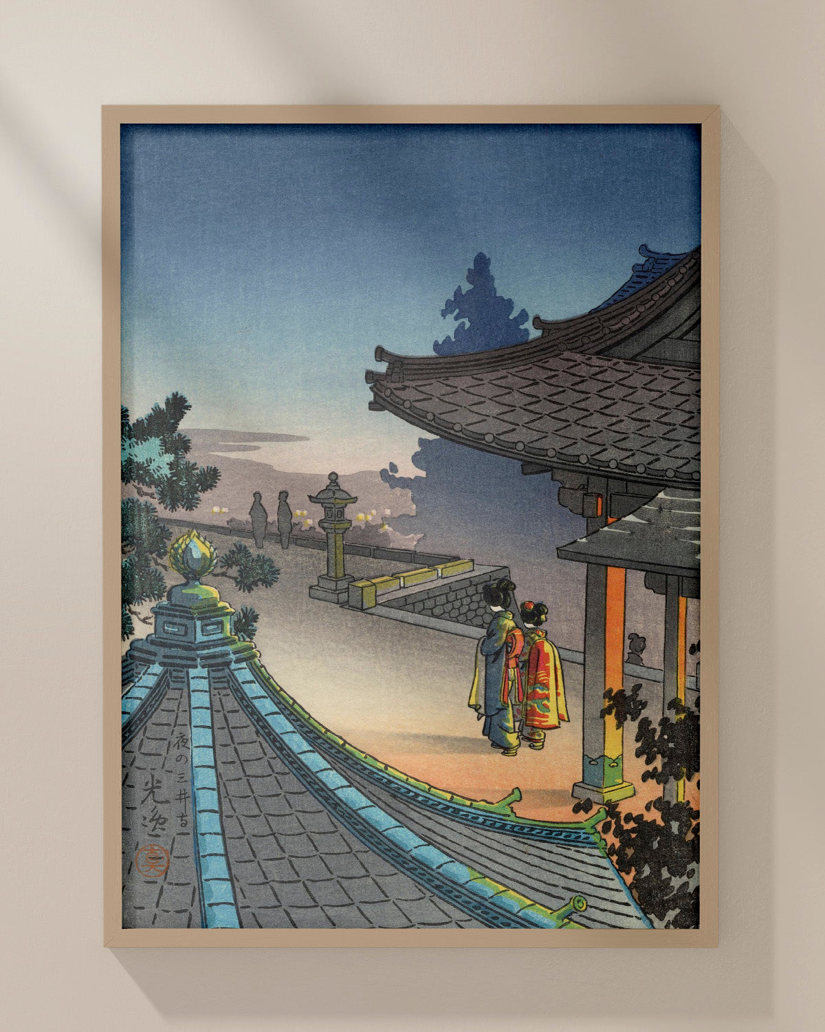 Night at MIIDERA 1937 by Tsuchiya Koitsu