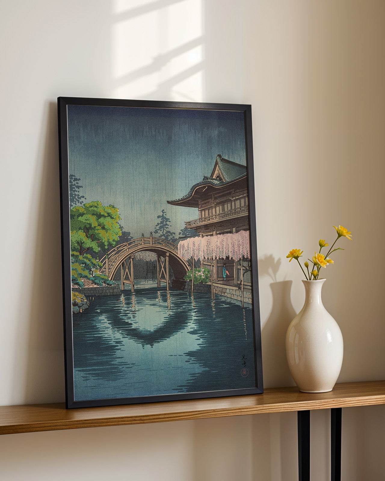Kameido Bridge or Shrine 1933 by Tsuchiya Koitsu