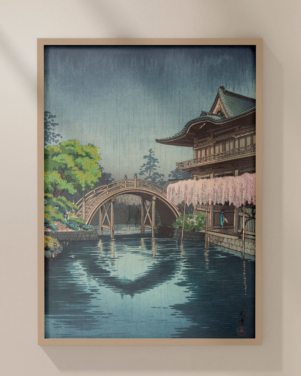 Kameido Bridge or Shrine 1933 by Tsuchiya Koitsu