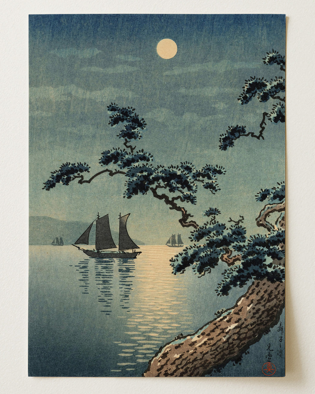 Maiko Sea Shore 1936 by Tsuchiya Koitsu