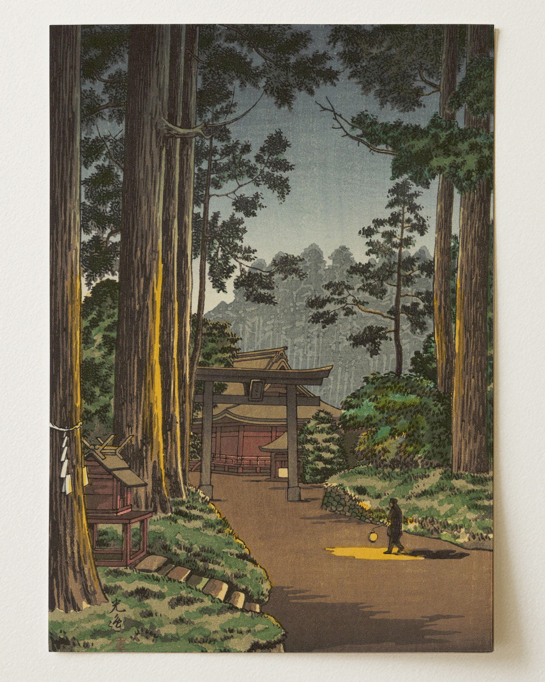 Nikko Futarasan Temple 1936 by Tsuchiya Koitsu
