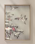 Sparrows mitsugiri 1930 by Tsuchiya Koitsu