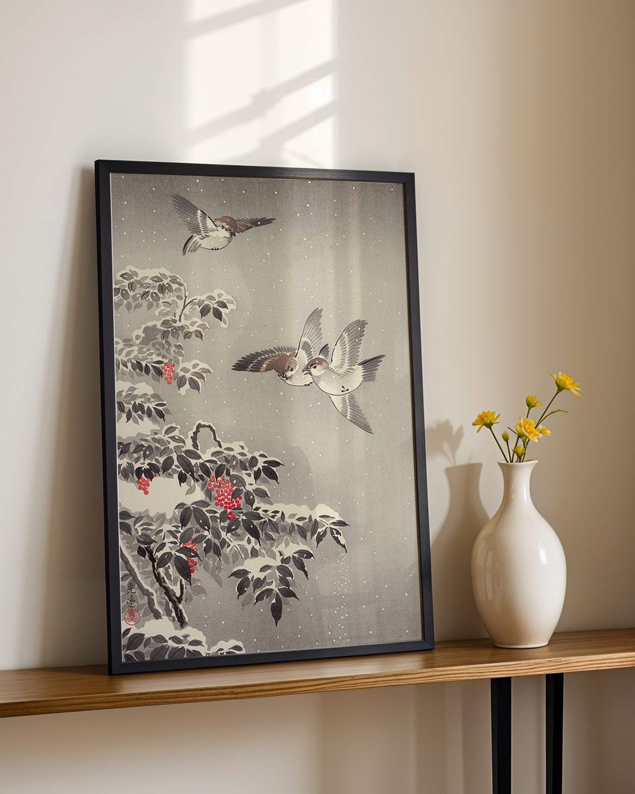 Sparrows mitsugiri 1930 by Tsuchiya Koitsu
