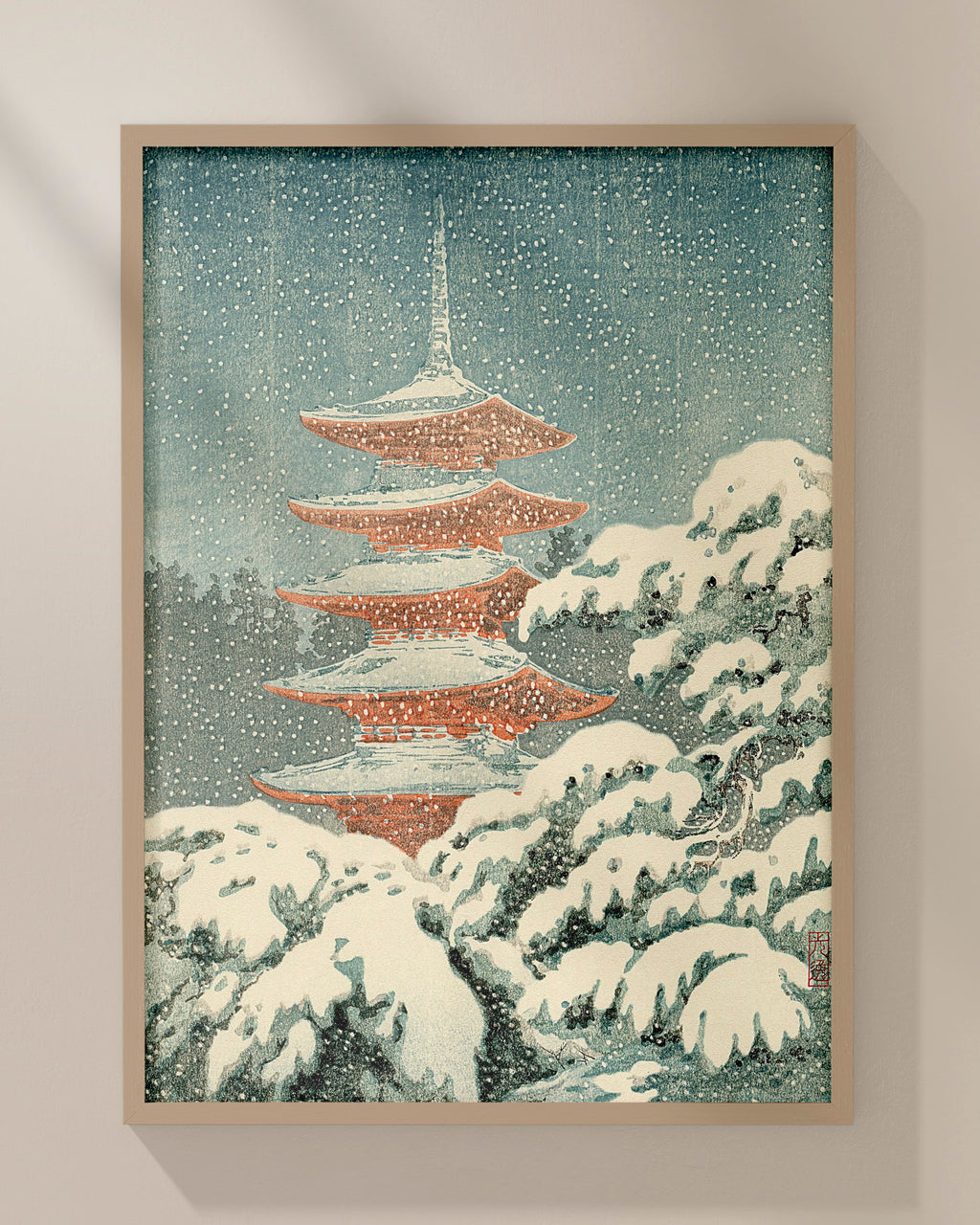 Nikko Pagoda  by Tsuchiya Koitsu