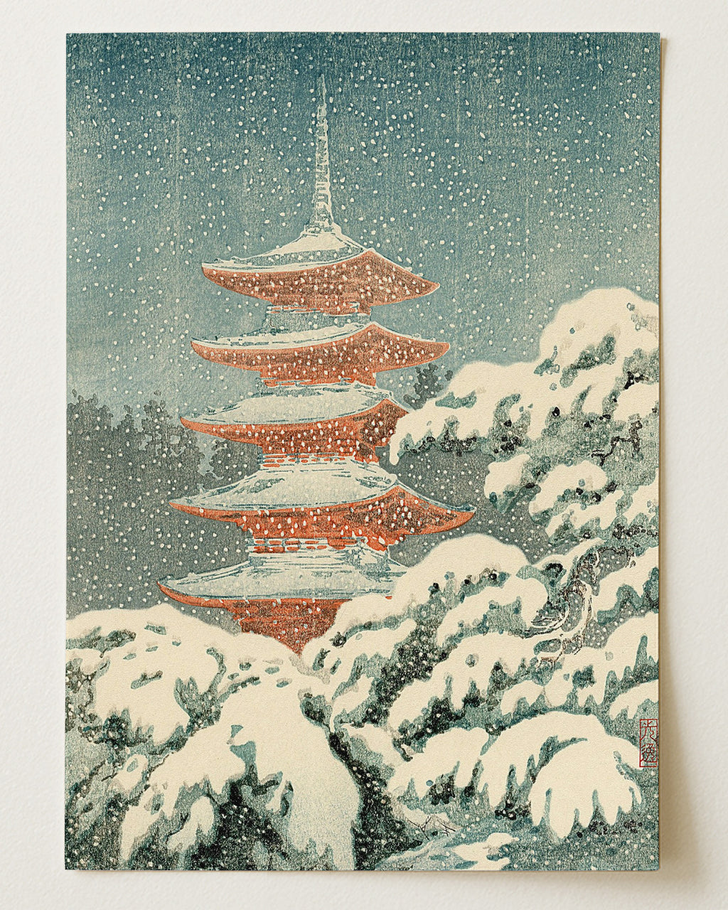 Nikko Pagoda  by Tsuchiya Koitsu