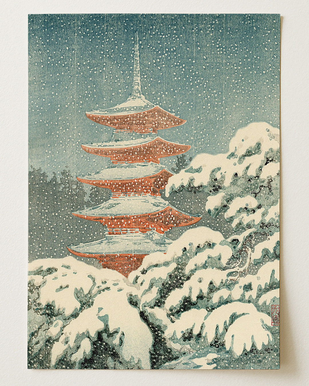 Nikko Pagoda  by Tsuchiya Koitsu