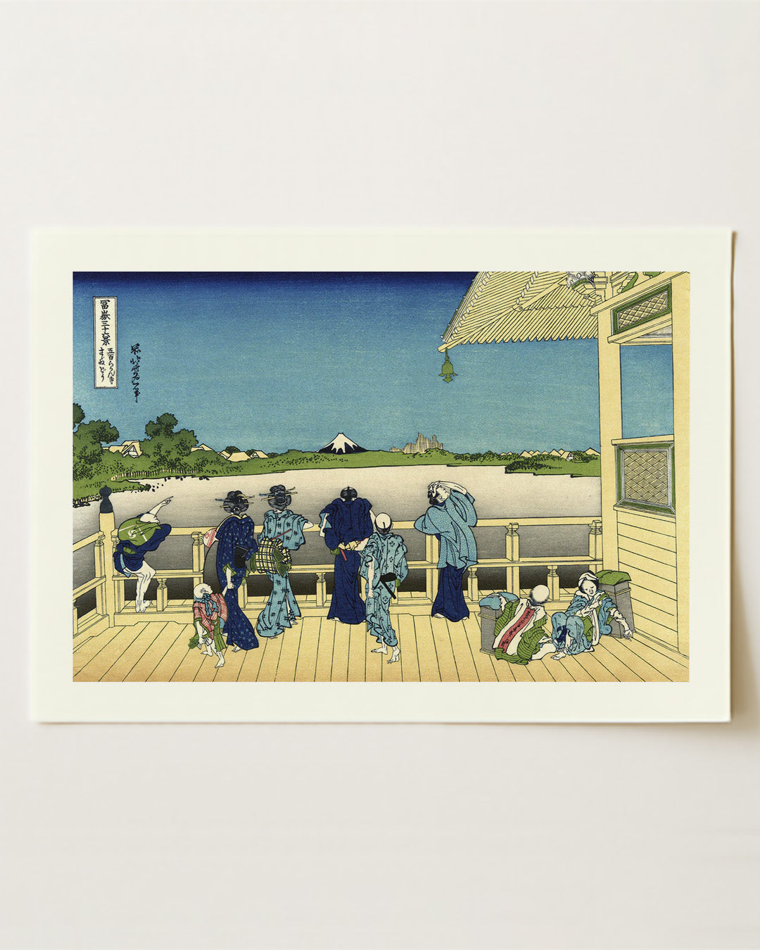 Sazai Hall Temple of Five Hundred Rankan by Katsushika Hokusai