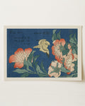Peonies and Canary by Katsushika Hokusai