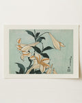 Lilies by Katsushika Hokusai