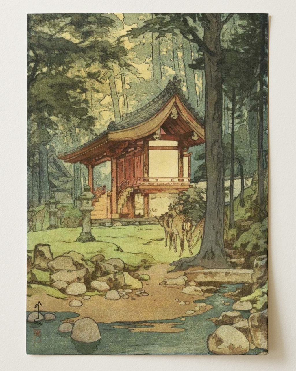 Forest Temple by Hiroshi Yoshida