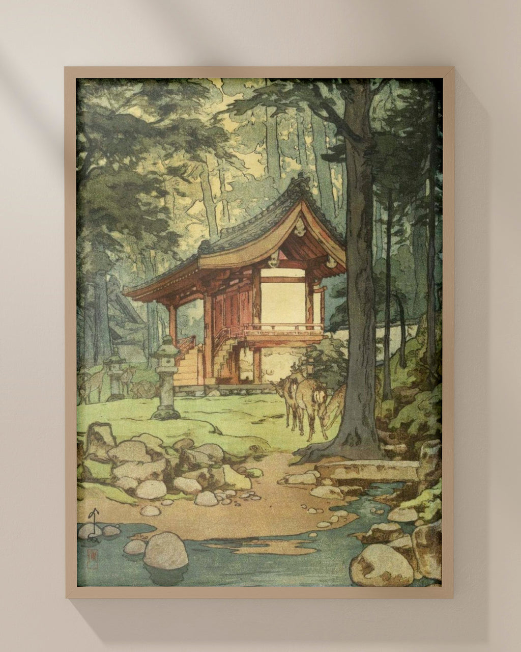 Forest Temple by Hiroshi Yoshida