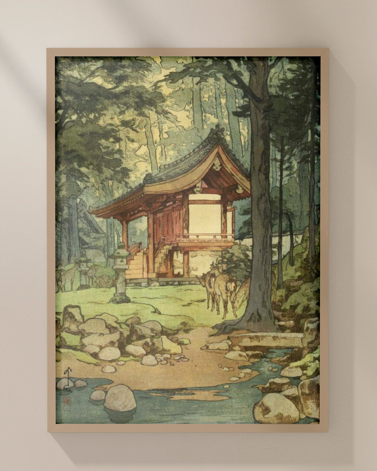 Forest Temple by Hiroshi Yoshida