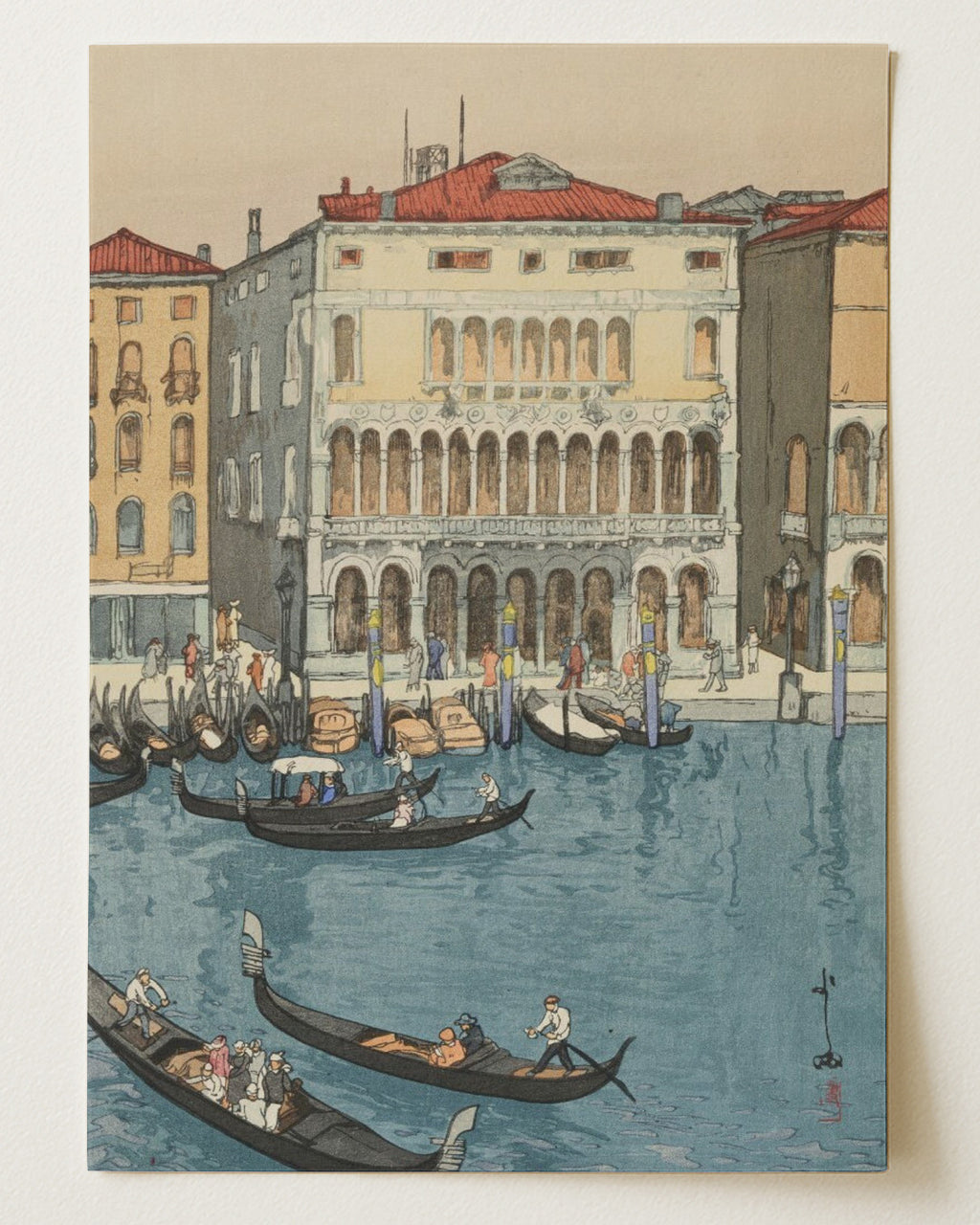 Venice Gondolas by Hiroshi Yoshida