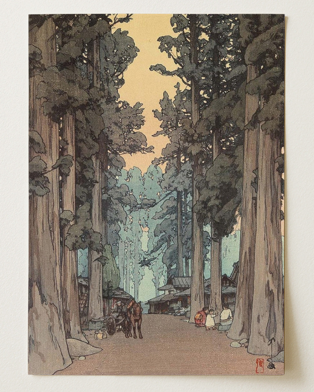 Woodland Cryptomeria Avenue by Hiroshi Yoshida
