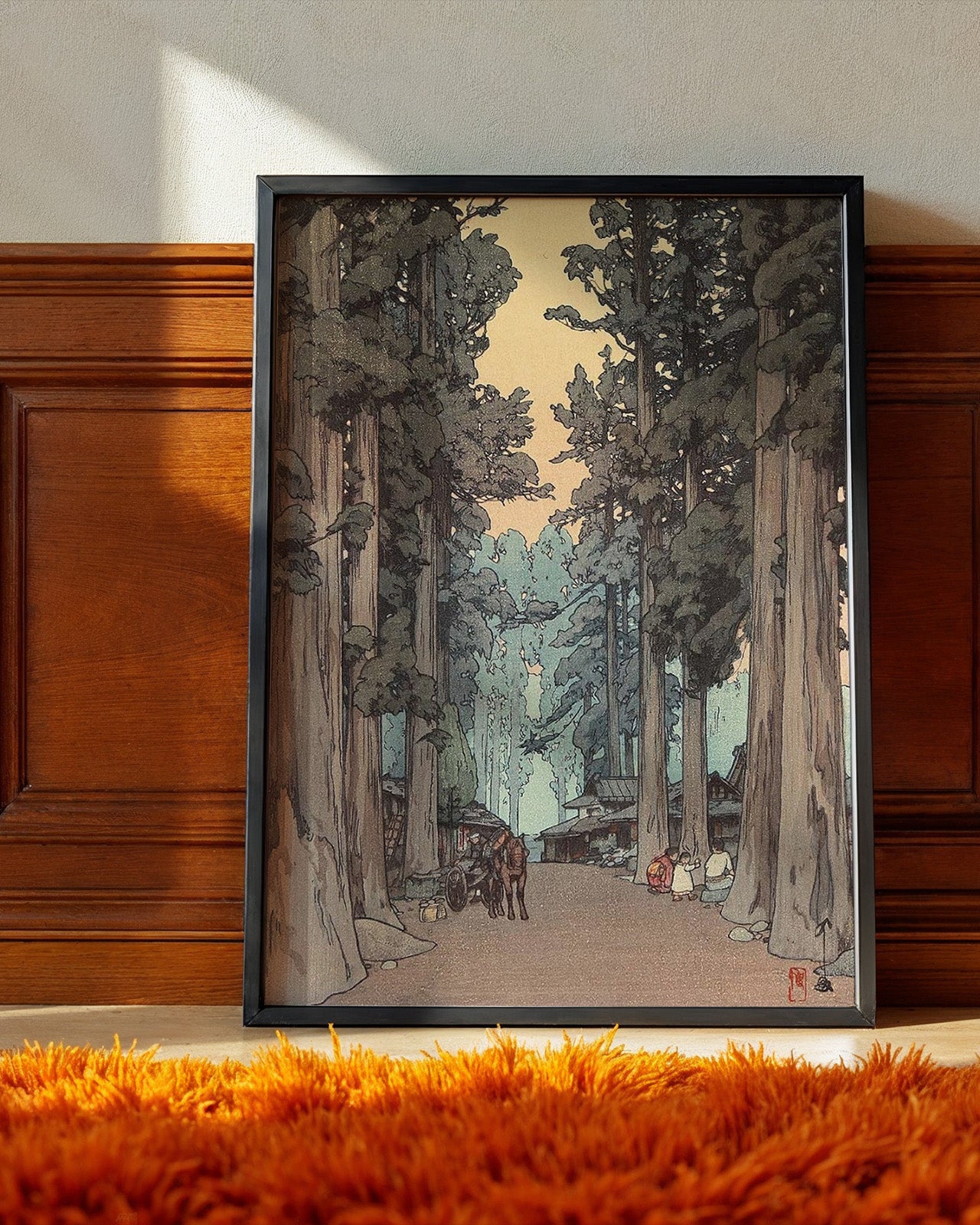 Woodland Cryptomeria Avenue by Hiroshi Yoshida