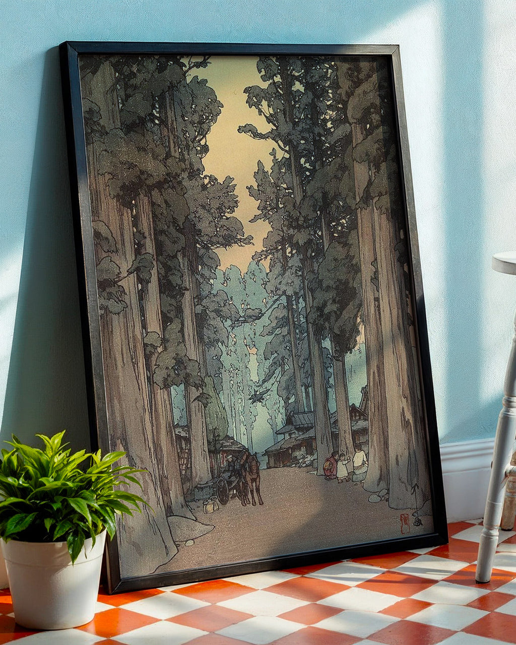 Woodland Cryptomeria Avenue by Hiroshi Yoshida