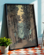 Woodland Cryptomeria Avenue by Hiroshi Yoshida