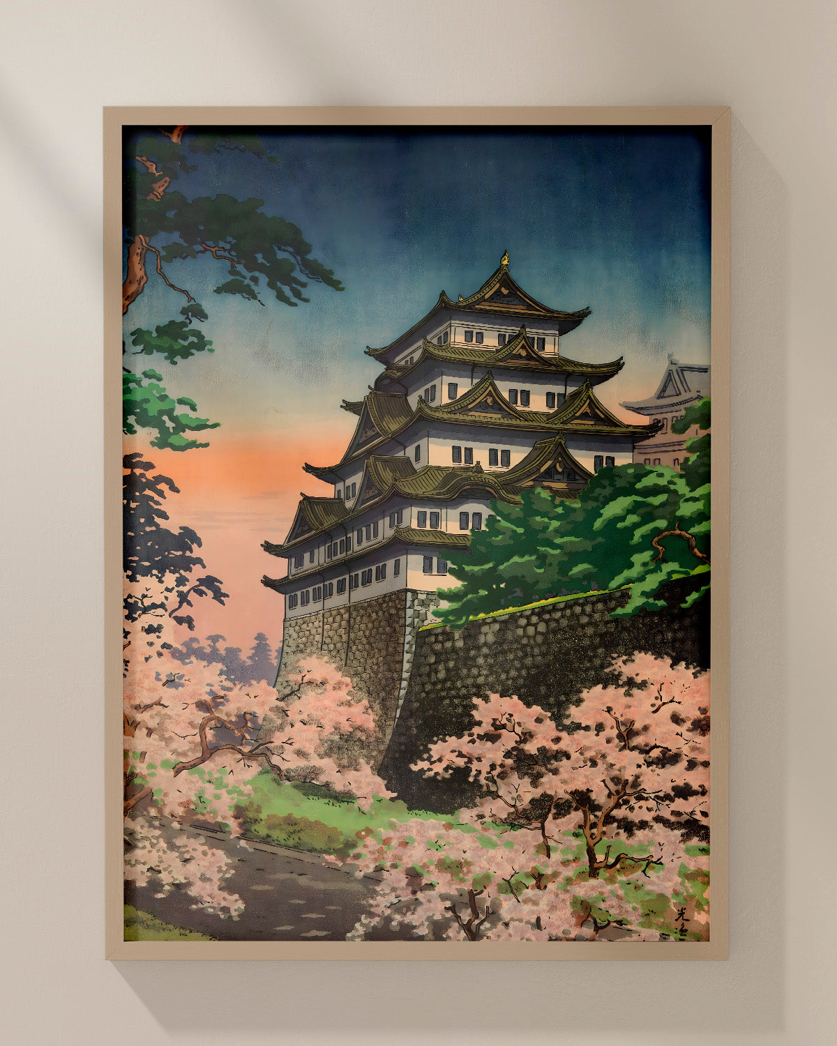 Nagoya Castle by Tsuchiya Koitsu