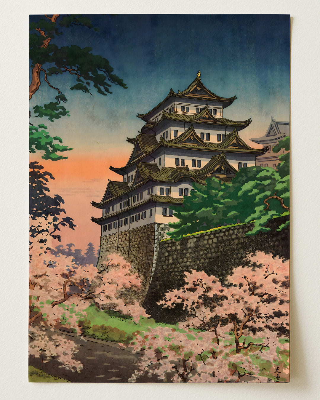 Nagoya Castle by Tsuchiya Koitsu